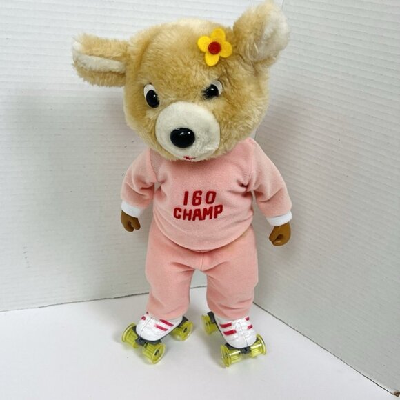 Vintage Super Fine Champ Roller 160 Roller Skating Bear Works - Picture 1 of 10